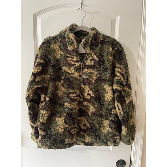 Elodie Women’s Size Medium Camo Printed Fleece Jacket - Picture 3 of 8
